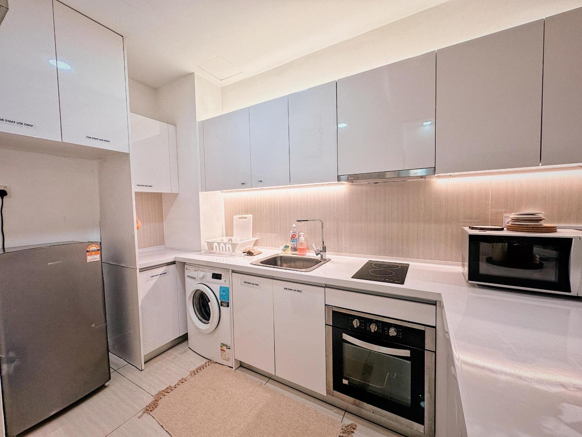Pangsapuri 2 Bedroom, The Elements Ampang Klcc With Netflix *